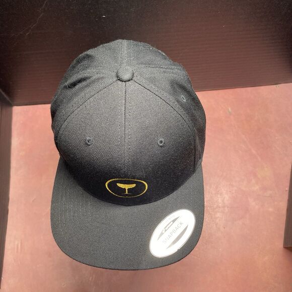 Yupoong Snapback The Classics Black Cocktail Adjustable Baseball Cap Hat OSFM - Picture 7 of 12